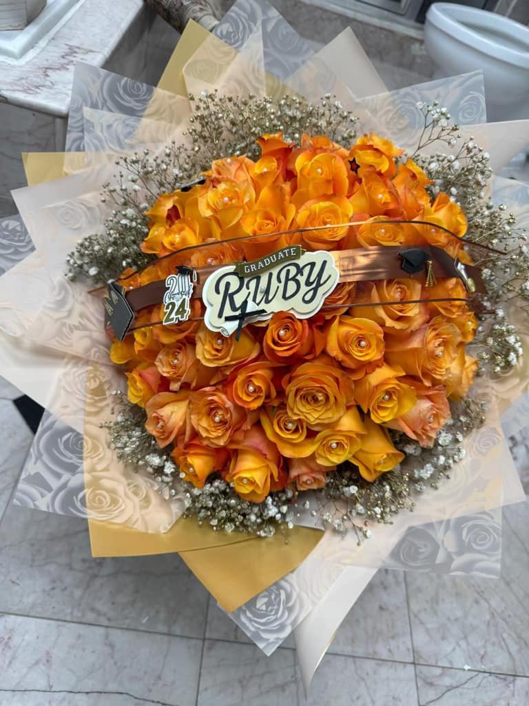 Beautiful floral arrangement centerpiece