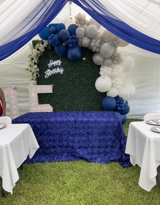 Professional garden party setup showcasing our quality service in Houston